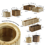 Vertical Slat Wood Box