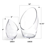Angled Oval Vase