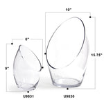 Angled Oval Vase