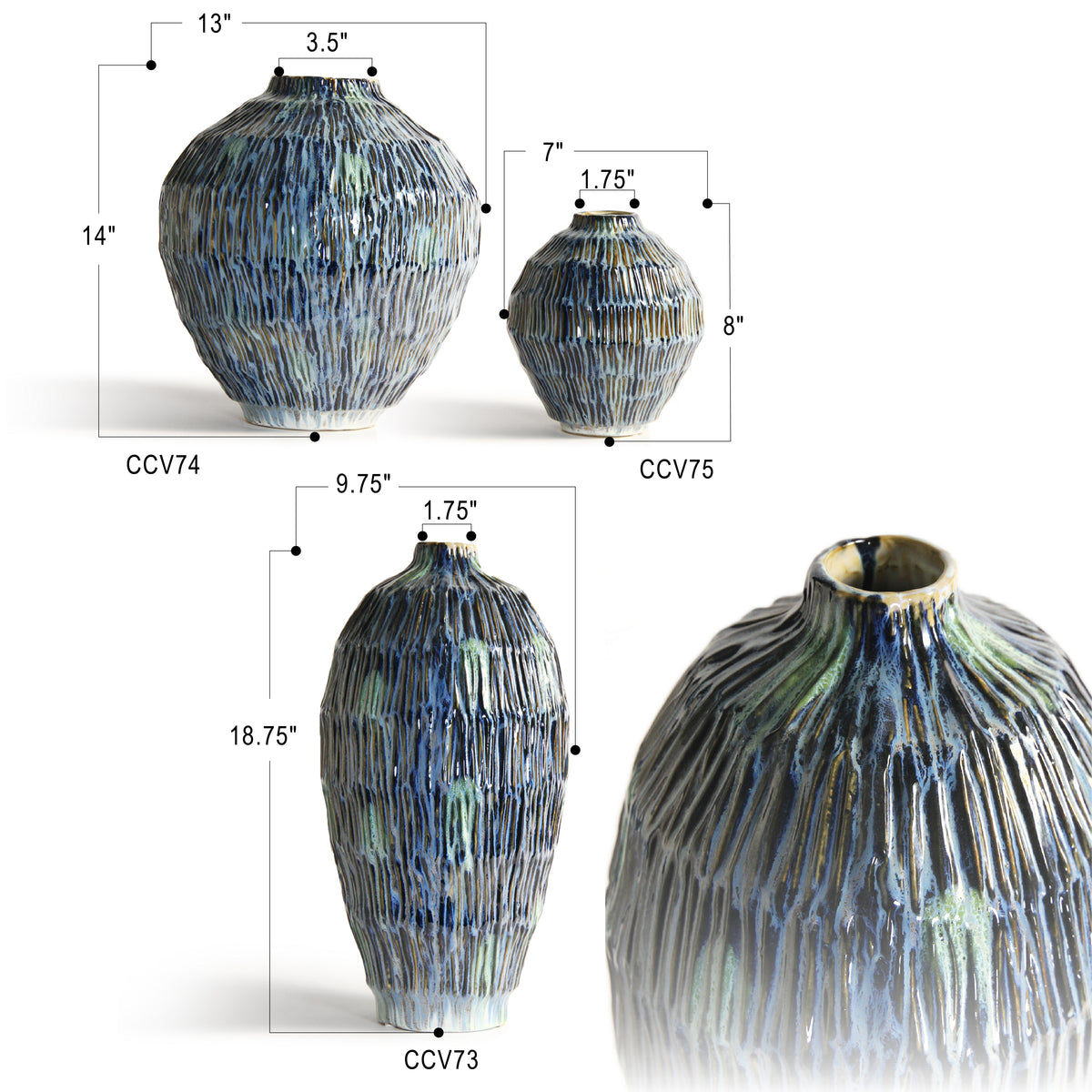 Obsidian Glade Vase