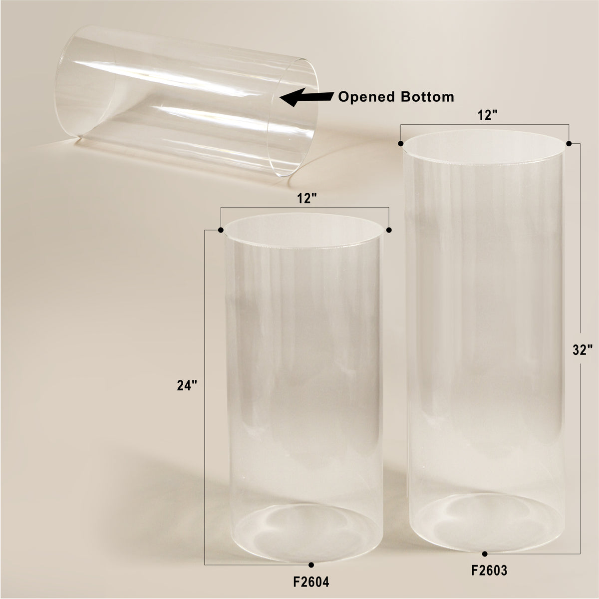 Round Acrylic Pedestal / Column