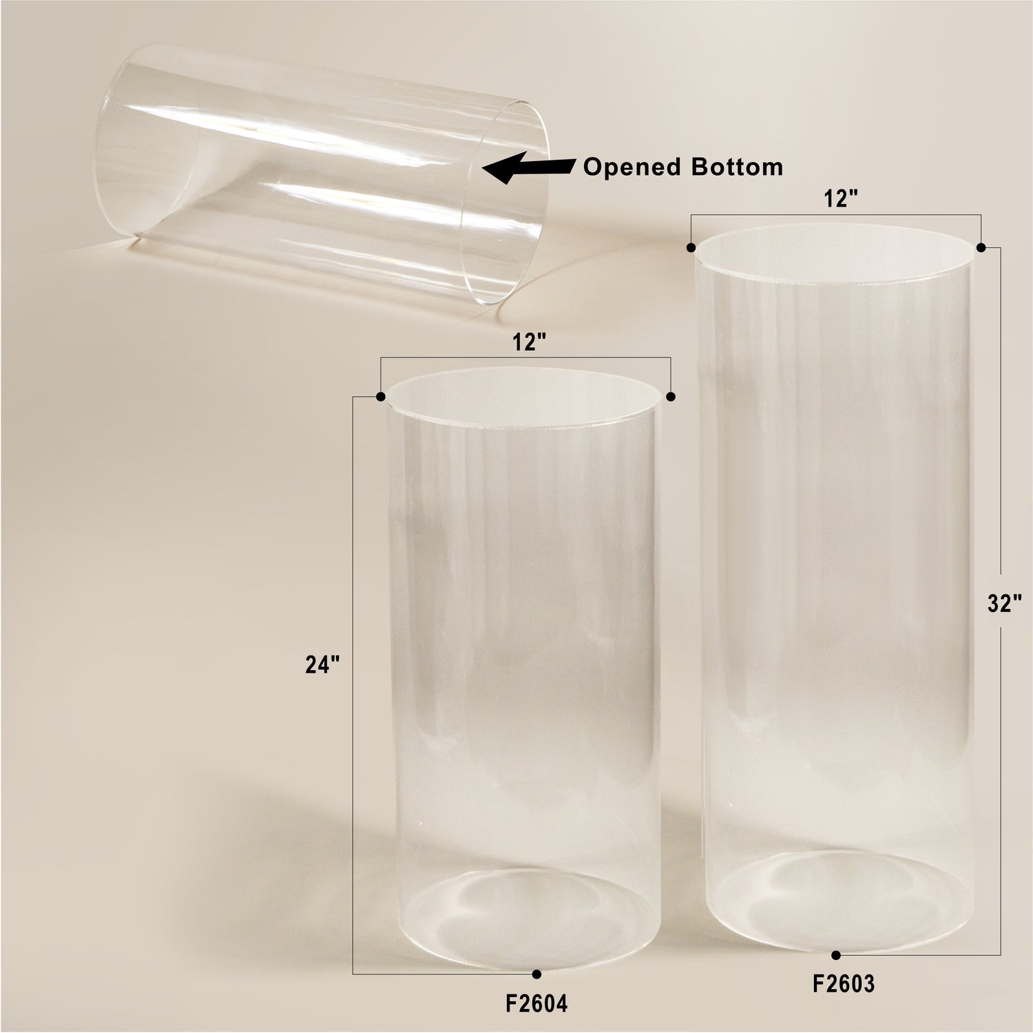 Round Acrylic Pedestal Stand / Column
