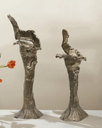 Molten Metal Sculptural Candle Stand