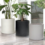 FibraLuxe Cylinder Floor Planters