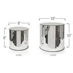 Mirrored Glass Floor Stand