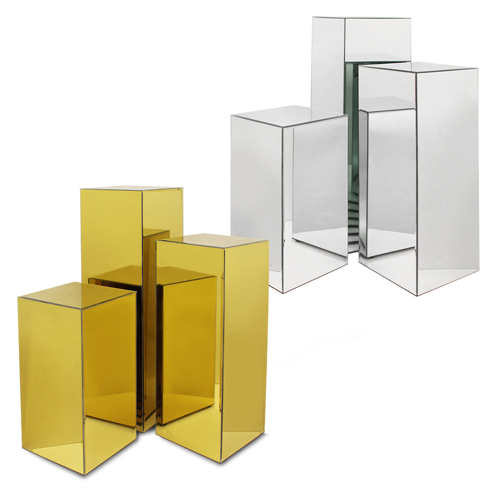 Mirror Block Column / Pedestal | Galore Home: Luxury Home Decor, Elegant Home Furnishings, Stylish Home Accents & Contemporary Home Accessories