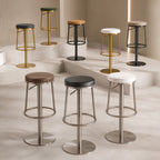 Aero Swivel Counter Bar Stool with Integrated Foot Rest