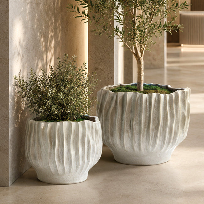 Rippled Haven Pot / Planter