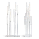 Diamond Glow Acrylic Candelabra