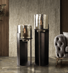 Sepia Floor Pillar Candle Holder