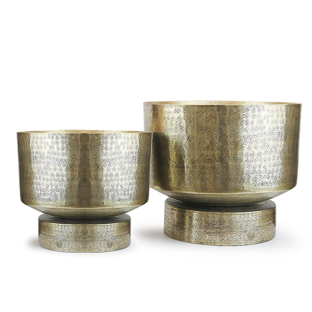 h&m metal plant pot Radiant Metal Planter Set