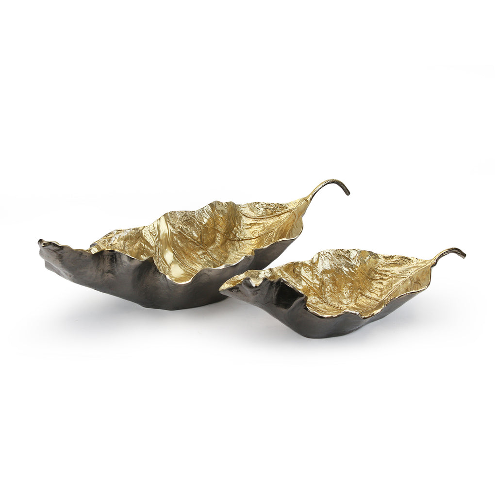 Golden Leaf Platter | Galore Home: Luxury Home Decor, Elegant Home Furnishings, Stylish Home Accents & Contemporary Home Accessories
