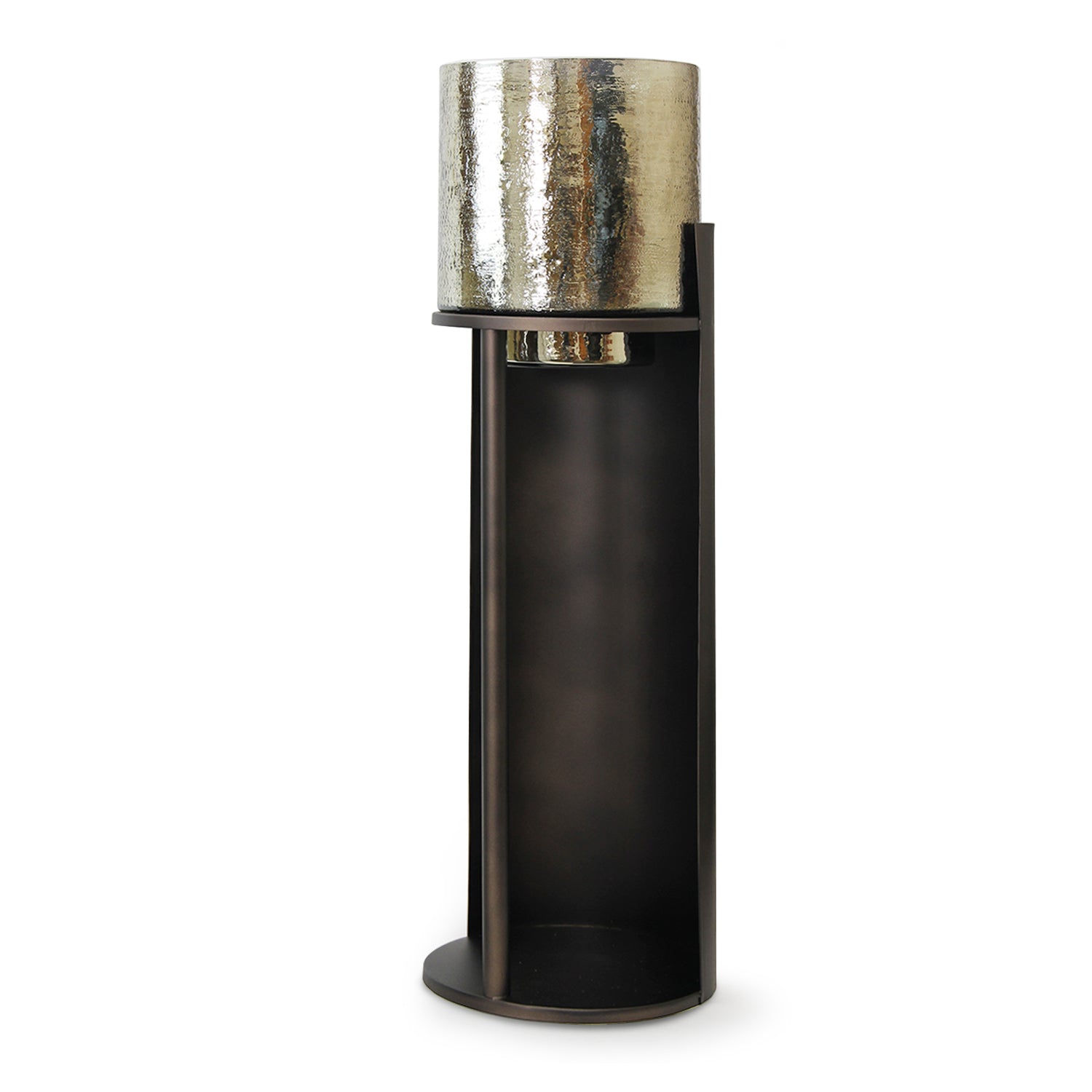 Sepia Floor Candle Holder Pillar | Galore Home: Luxury Home Decor, Elegant Home Furnishings, Stylish Home Accents & Contemporary Home Accessories