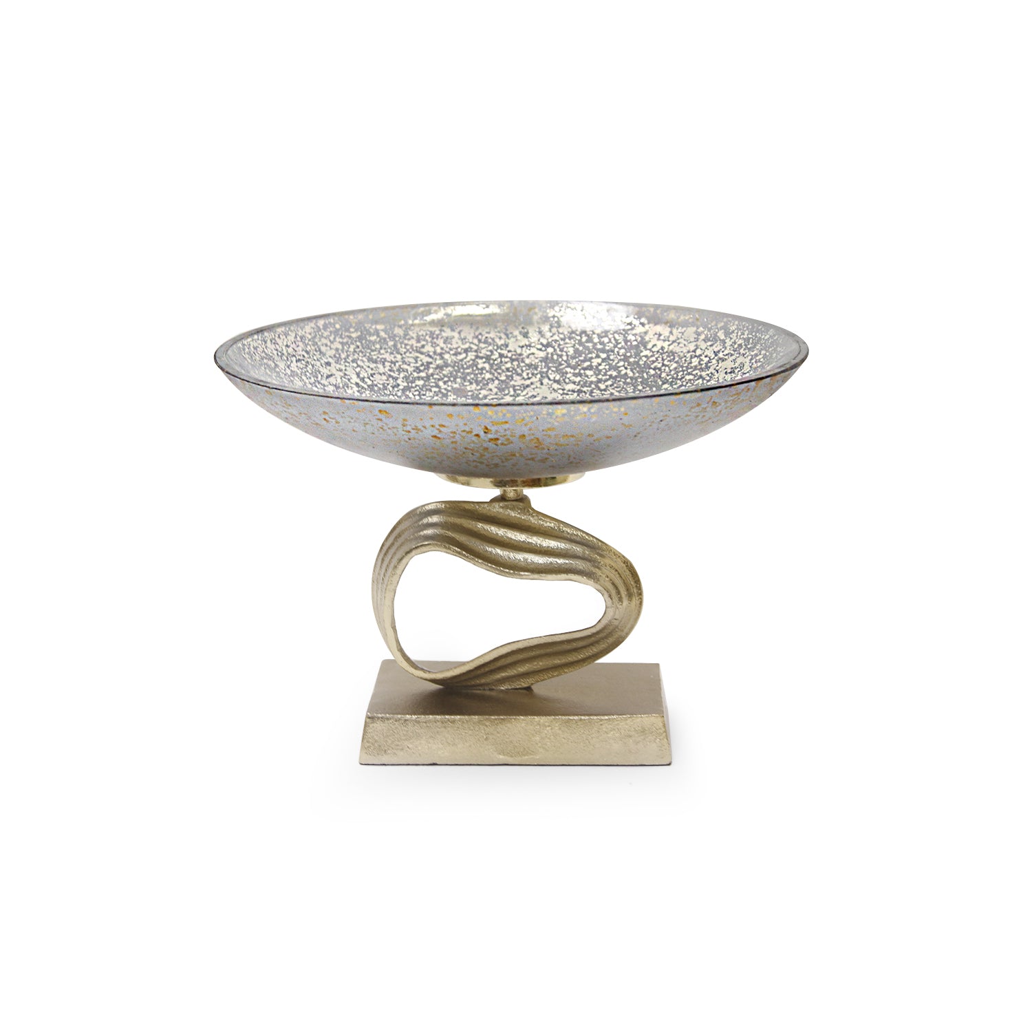 Cosmos Glass Aluminum Centerpiece Bowl | Galore Home: Luxury Home Decor, Elegant Home Furnishings, Stylish Home Accents & Contemporary Home Accessories