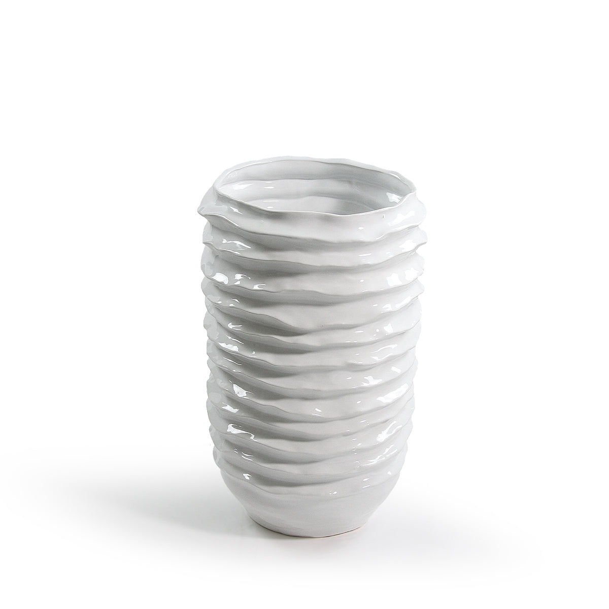 Wavy Disk Ceramic Planter | Galore Home: Luxury Home Decor, Elegant Home Furnishings, Stylish Home Accents & Contemporary Home Accessories