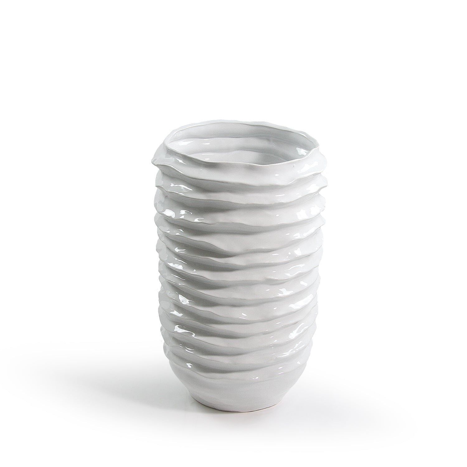 Wavy Disk Ceramic Planter | Galore Home: Luxury Home Decor, Elegant Home Furnishings, Stylish Home Accents & Contemporary Home Accessories