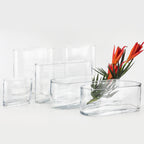 Oval Flat Panel Vases