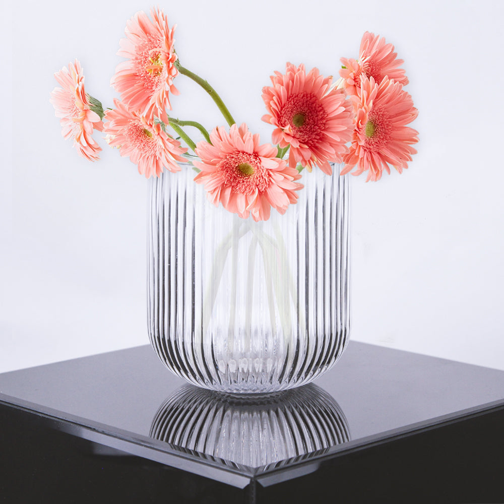 Glass Stripe Vases