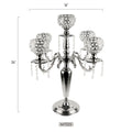 5 Arm Hanging Crystal Candelabra Candle Holder