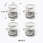 Crystal Votive Candle Holder (set of 4)