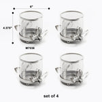 Crystal Votive Candle Holder (set of 4)
