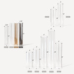 Glass Chimney Hurricane Candle Holder (set of 6)