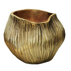 Metallic Edge Trim Flower Vase