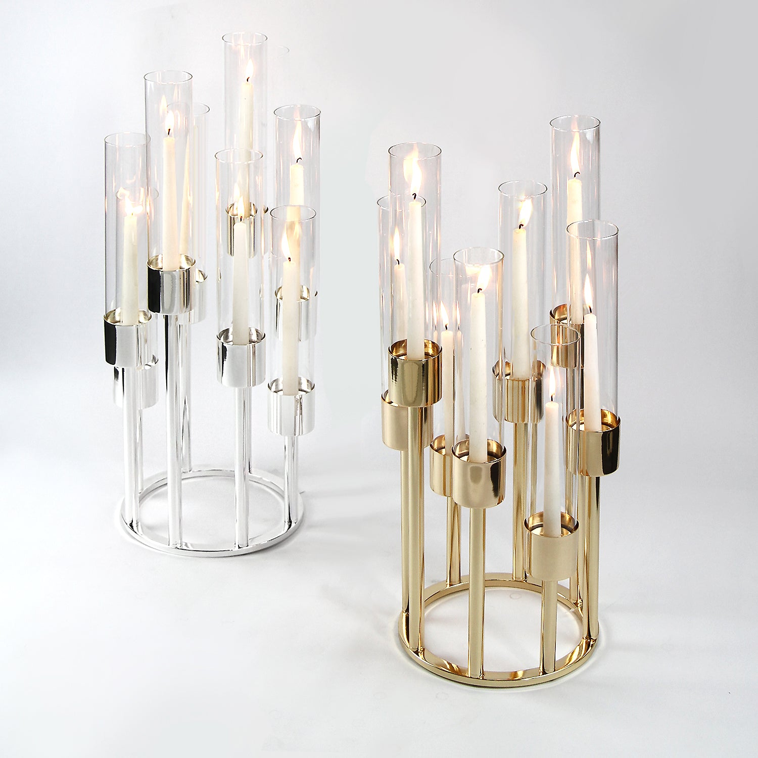 Aura Octet Tabletop Candelabra