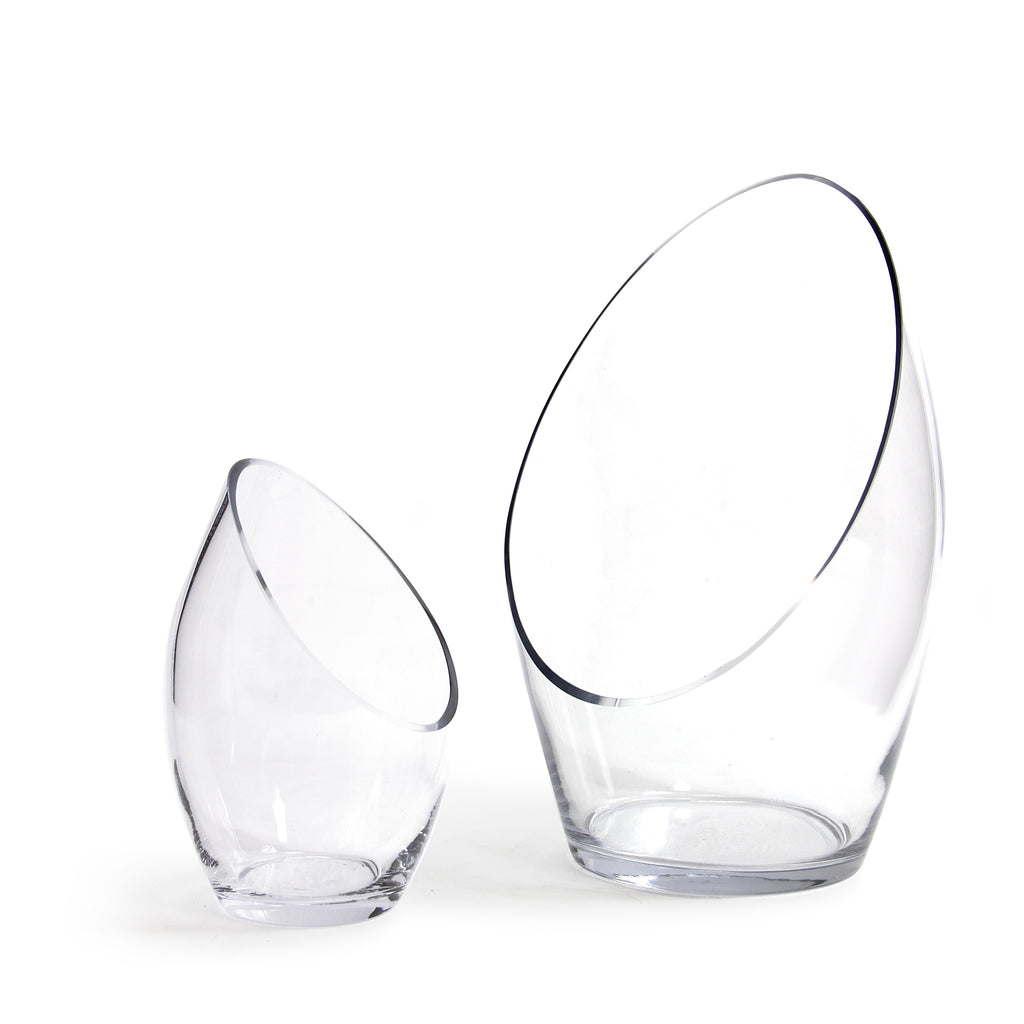 Angled Oval Vase