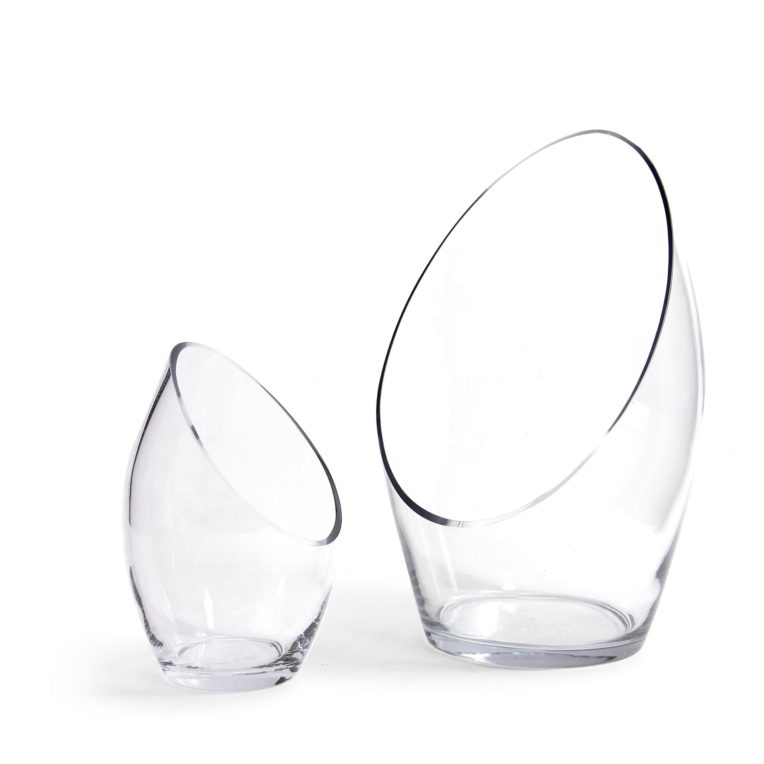 Angled Oval Vase
