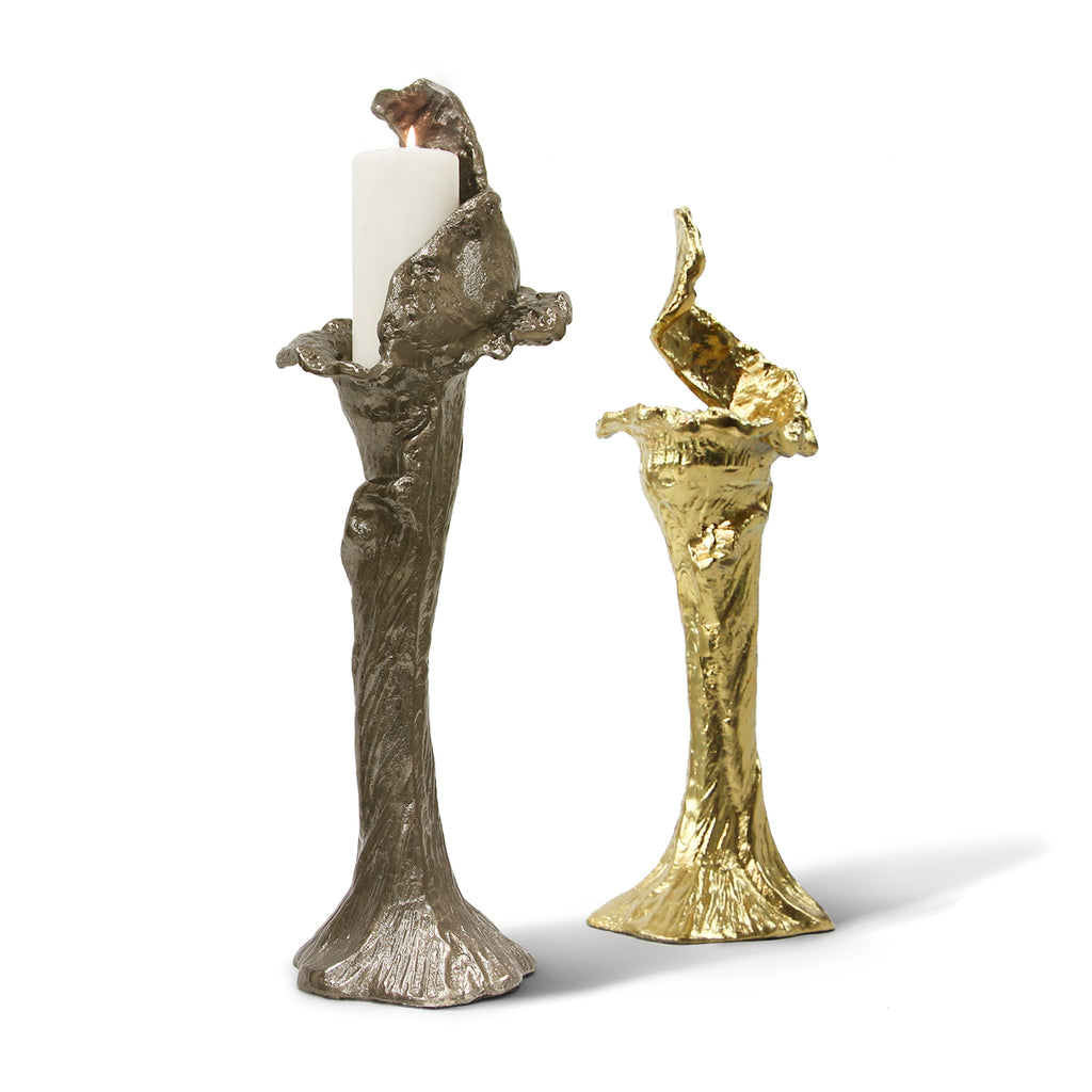 Molten Metal Sculptural Candle Stand