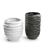 Wavy Disk Ceramic Planter | Galore Home: Luxury Home Decor, Elegant Home Furnishings, Stylish Home Accents & Contemporary Home Accessories