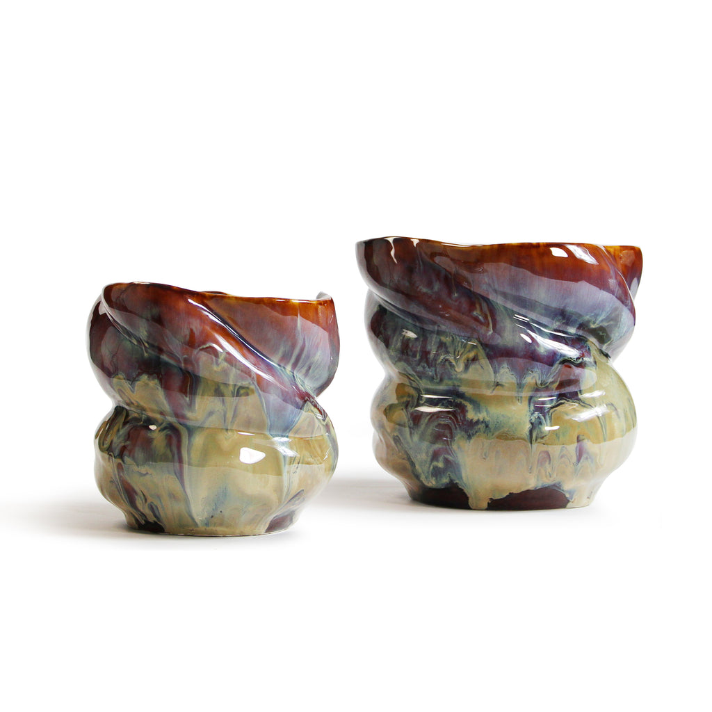 Lava Washed Ceramic Vase