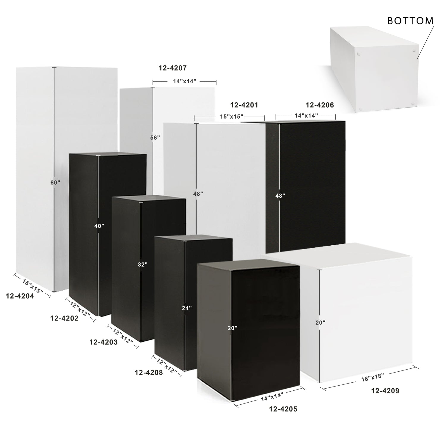 Wood Display Column / Pedestal