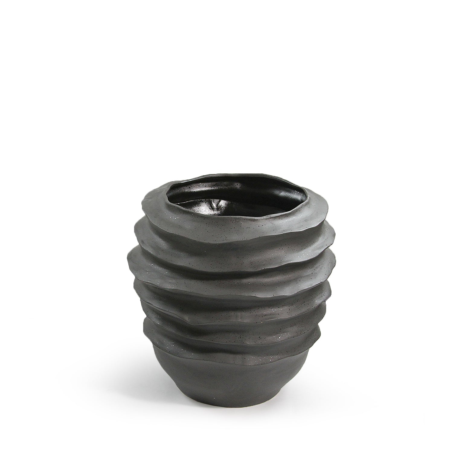 Wavy Disk Ceramic Planter | Galore Home: Luxury Home Decor, Elegant Home Furnishings, Stylish Home Accents & Contemporary Home Accessories