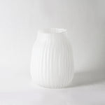 Grain Striped Glass Vase