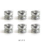 Glass Pillar Candle Holder (set of 6)