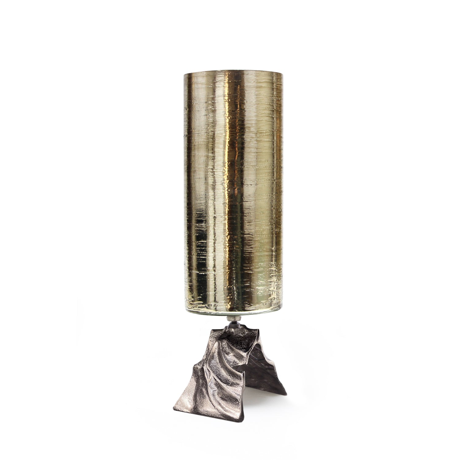 Sepia Aged Brass Glass Candle Holder | Galore Home: Luxury Home Decor, Elegant Home Furnishings, Stylish Home Accents & Contemporary Home Accessories
