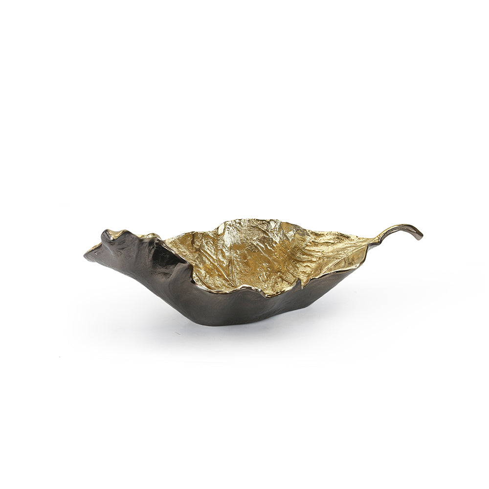 Golden Leaf Platter | Galore Home: Luxury Home Decor, Elegant Home Furnishings, Stylish Home Accents & Contemporary Home Accessories