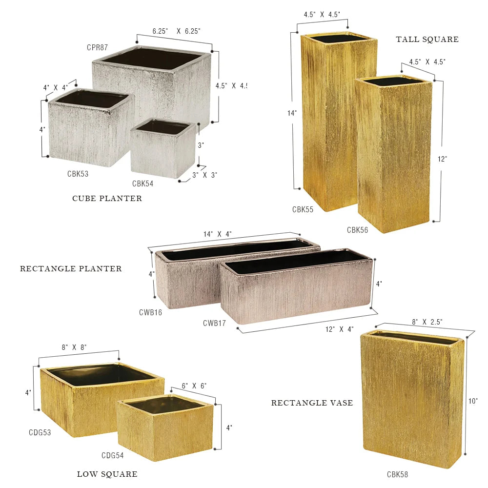 Etched Metallic Gold Collection