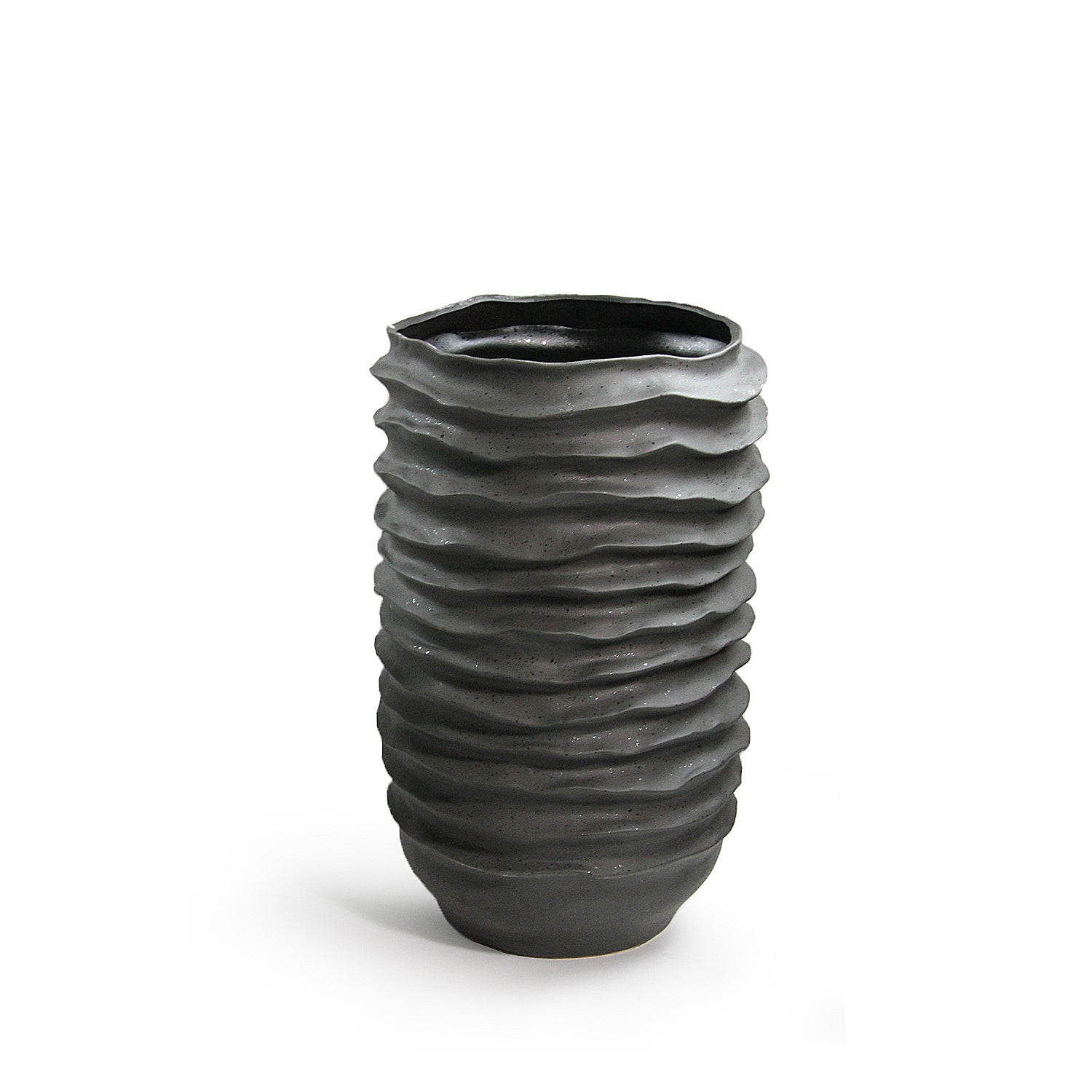Wavy Disk Ceramic Planter | Galore Home: Luxury Home Decor, Elegant Home Furnishings, Stylish Home Accents & Contemporary Home Accessories