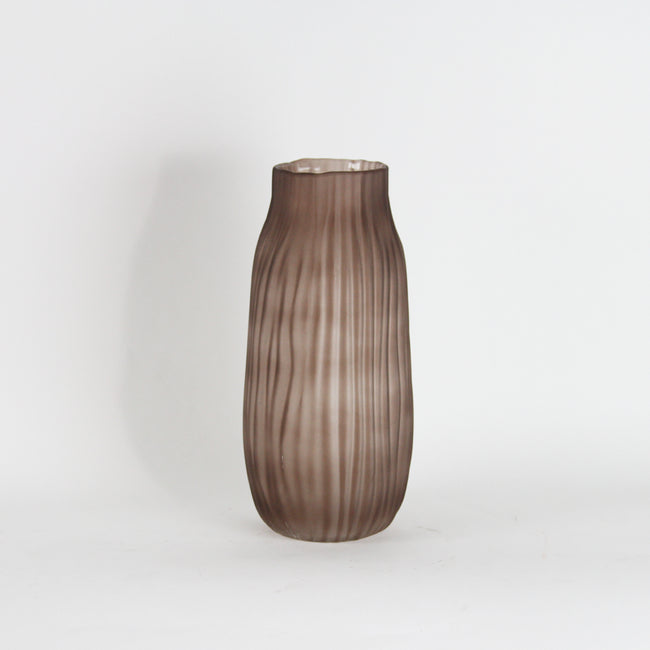 Grain Striped Glass Vase