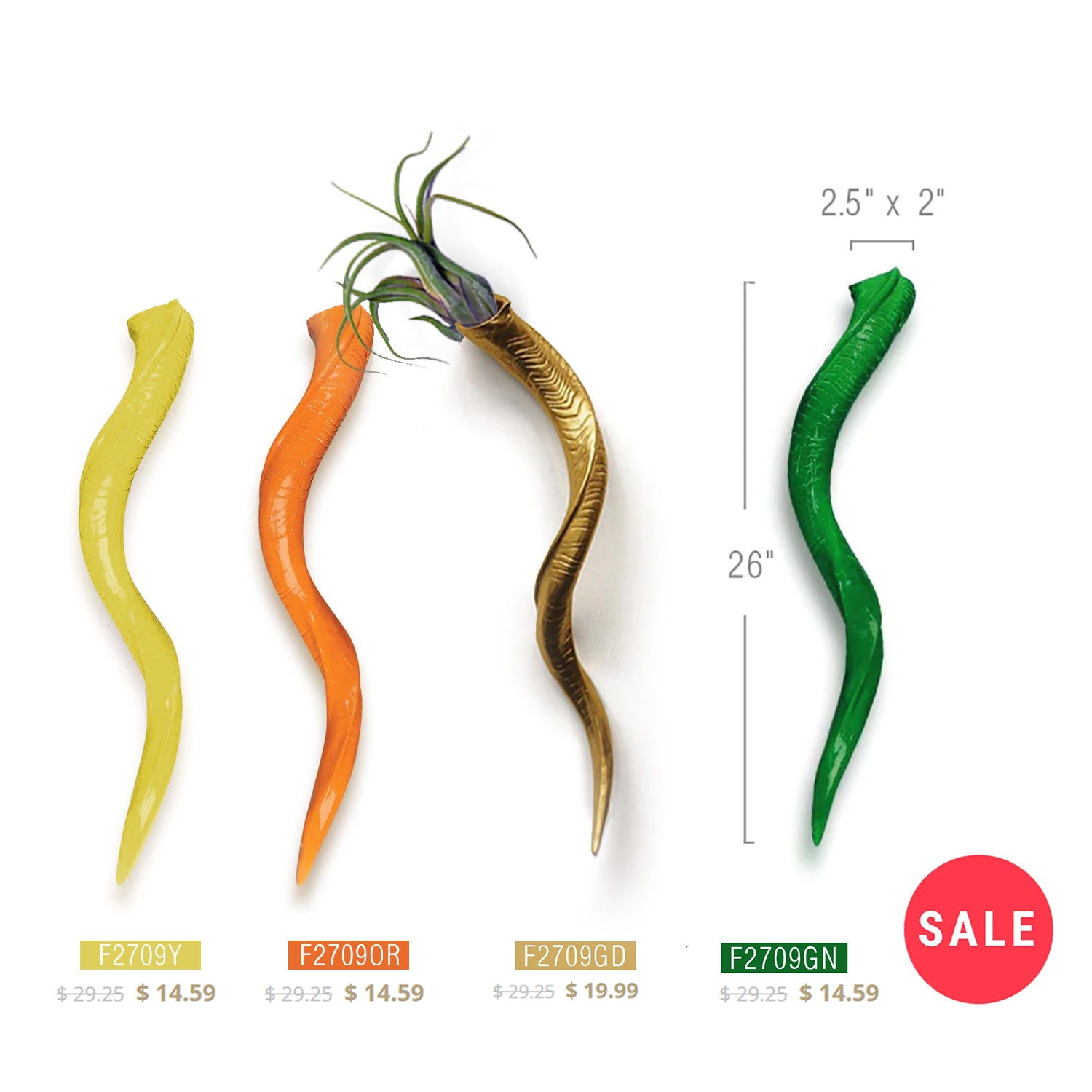 Hanging Wall Horn | Galore Home: Luxury Home Decor, Elegant Home Furnishings, Stylish Home Accents & Contemporary Home Accessories