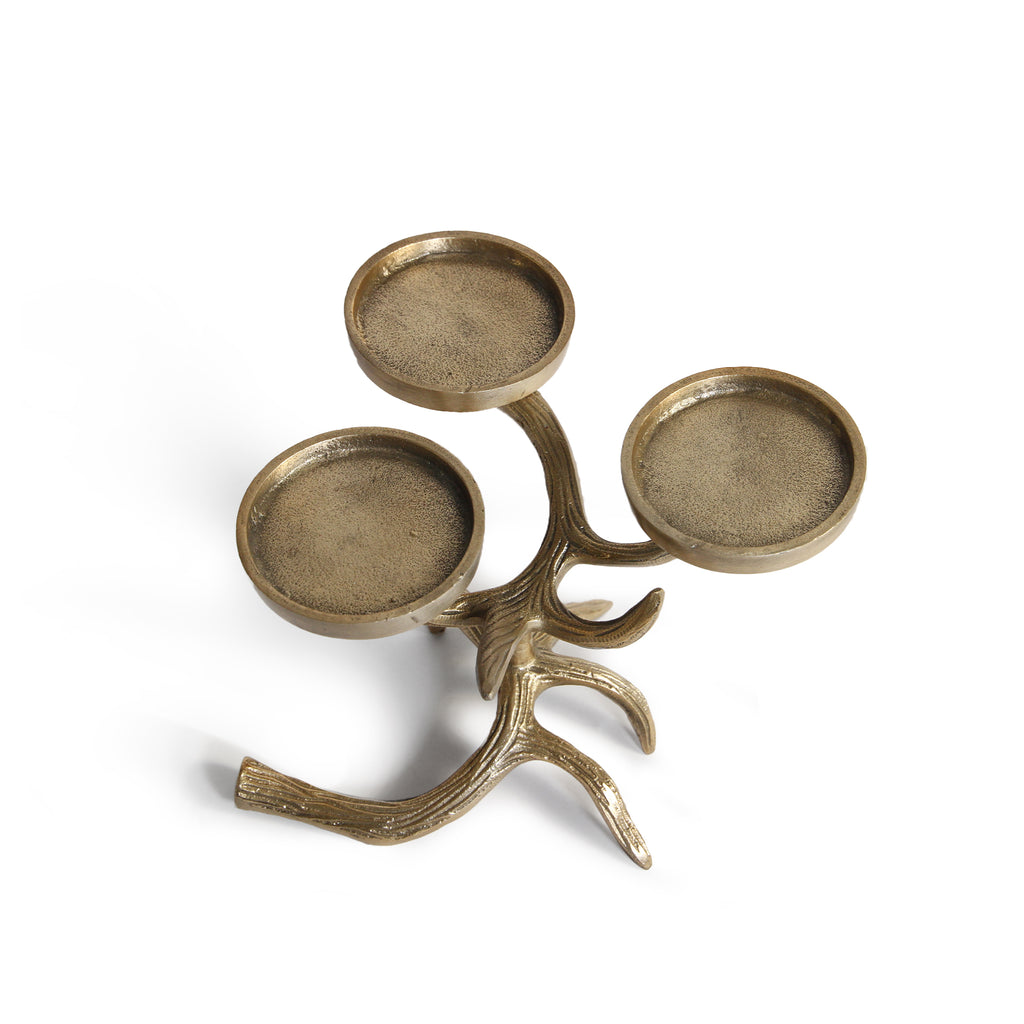 Antler Trio Pillar Candle Holder