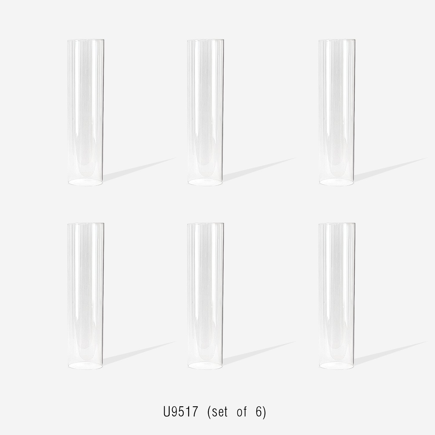 Glass Chimneys (set of 6)