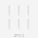 Glass Chimney Hurricane Candle Holder (set of 6)