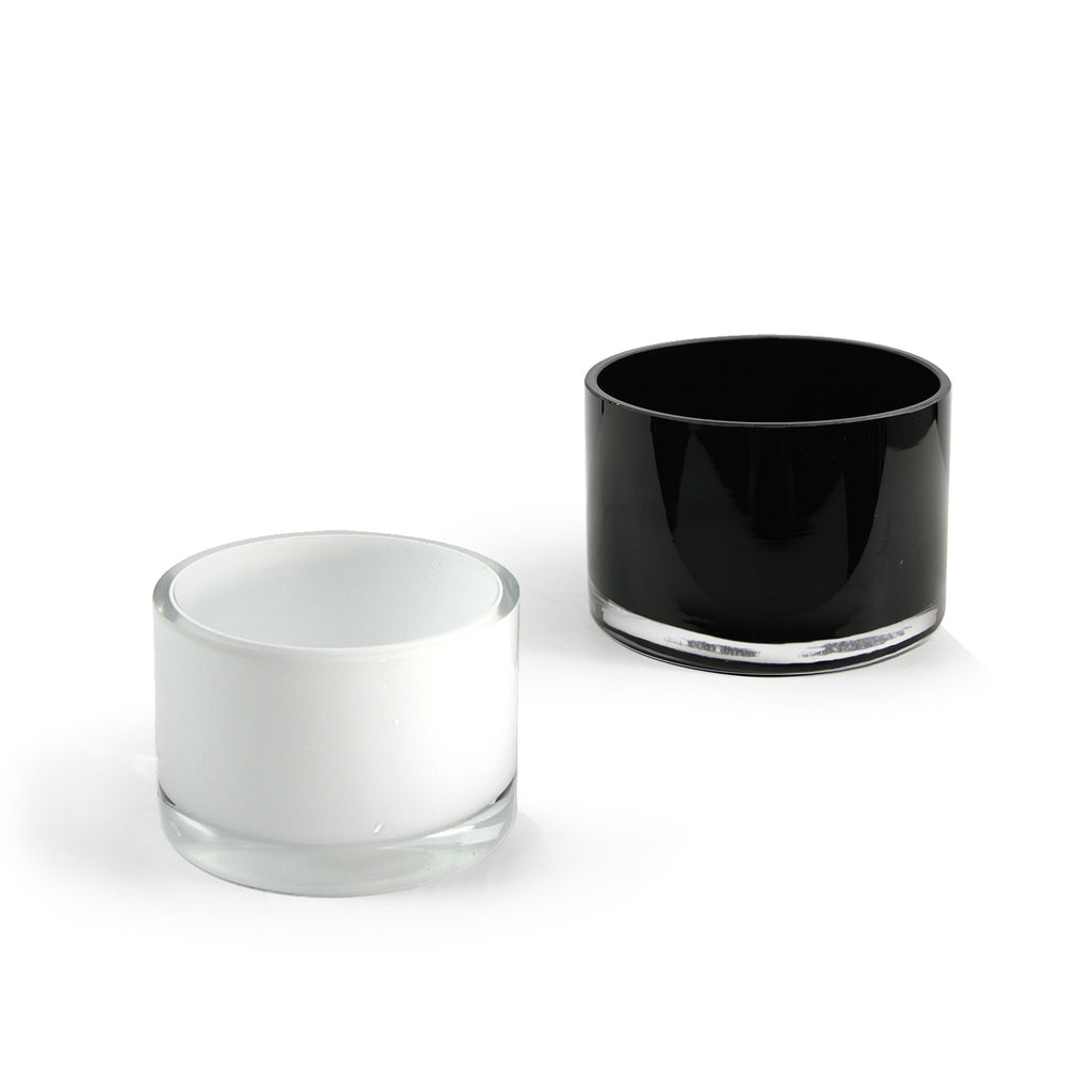 Premium Multi-Layered Glass Short Cylinder Vase