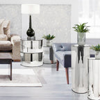 Mirrored Glass Floor Stand | Galore Home: Luxury Home Decor, Elegant Home Furnishings, Stylish Home Accents & Contemporary Home Accessories
