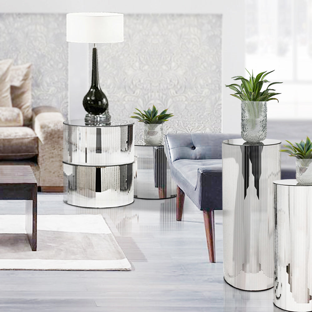 Mirrored Glass Floor Stand | Galore Home: Luxury Home Decor, Elegant Home Furnishings, Stylish Home Accents & Contemporary Home Accessories
