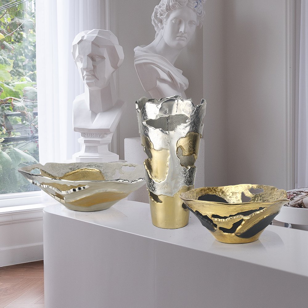 Orbital Décor Bowl | Galore Home: Luxury Home Decor, Elegant Home Furnishings, Stylish Home Accents & Contemporary Home Accessories